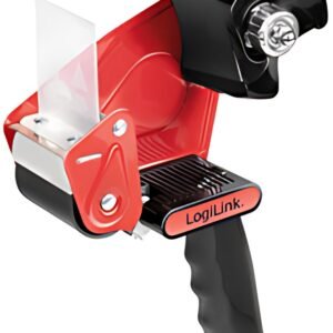 LogiLink Dévidoir de ruban adhésif d'emballage, noir/rouge