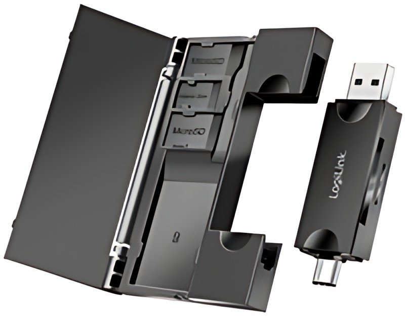 LogiLink Lecteur de cartes USB 3.2 Gen1, avec rangement