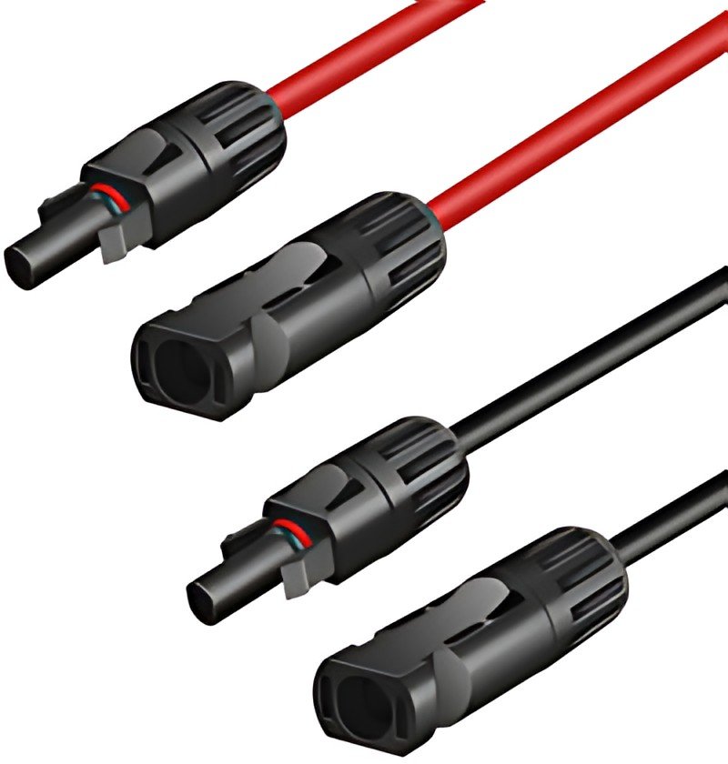 LogiLink Set de rallonges pour panneau solaire, 2,0 m