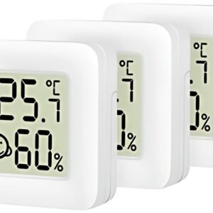 LogiLink Set d'hygro-thermomètres, 3 pièces, blanc