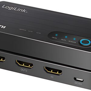 LogiLink Répartiteur HDMI 4K/60 Hz HDMI, 1x2, noir
