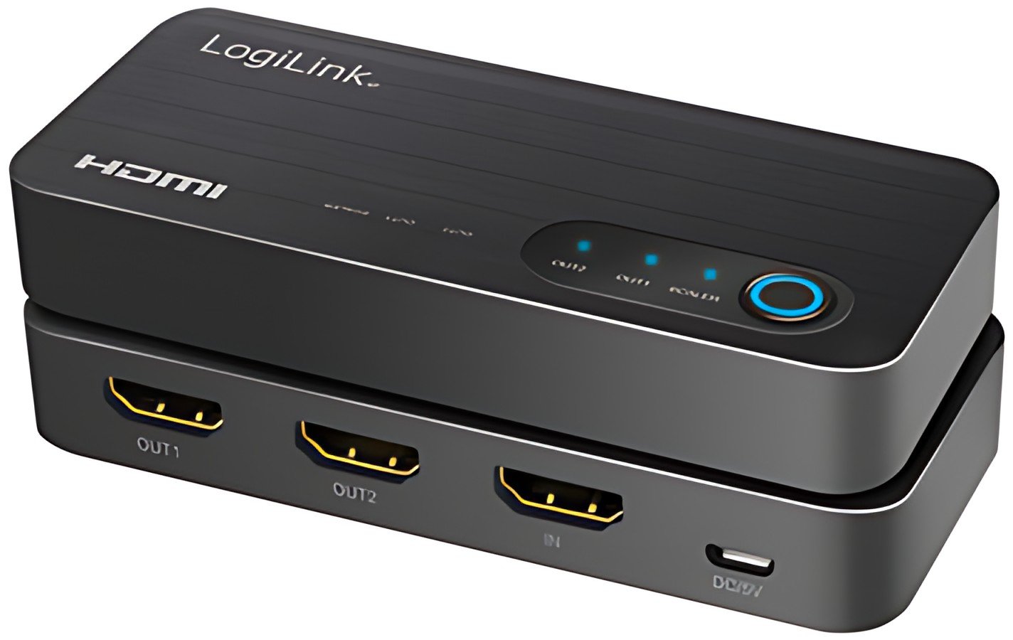 LogiLink Répartiteur HDMI 4K/60 Hz HDMI, 1x2, noir