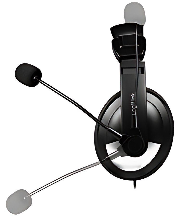 LogiLink Casque audio stéréo avec commande , 1x USB-A, noir