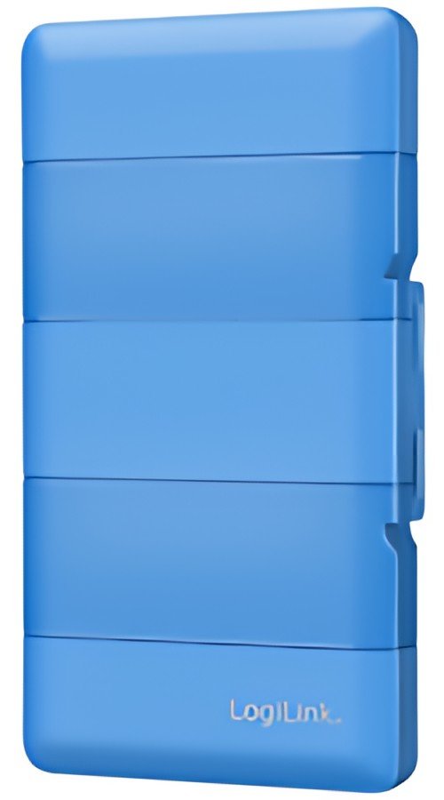 LogiLink Boîte de protection pour 4 SSD M.2 NGFF/NVMe, bleu