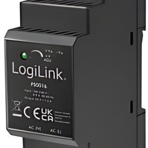 LogiLink Bloc d'alimentation pour rail DIN, 36 W, 24 V, noir