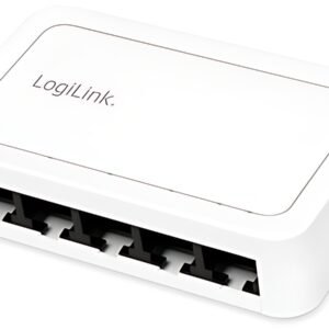 LogiLink Switch de bureau Gigabit Ethernet, 5 ports, blanc