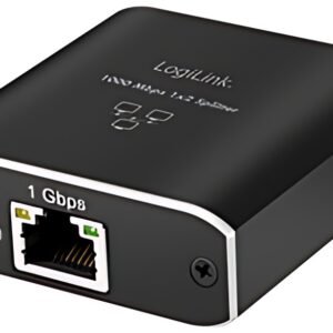 LogiLink Répartiteur Gigabit Ethernet, RJ45/USB-C - 2x RJ45