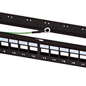 LogiLink Panneau de brassage Keystone 19", 24 ports, blindé