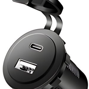LogiLink Chargeur adaptateur allume-cigare, USB-A & USB-C
