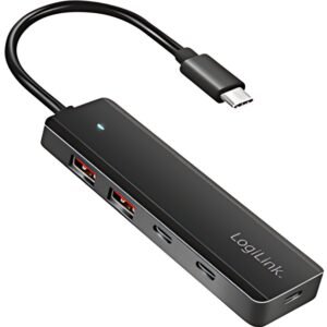 LogiLink Hub USB 3.2 Ultra Slim, 4 ports, 2x USB-A, 2x USB-C