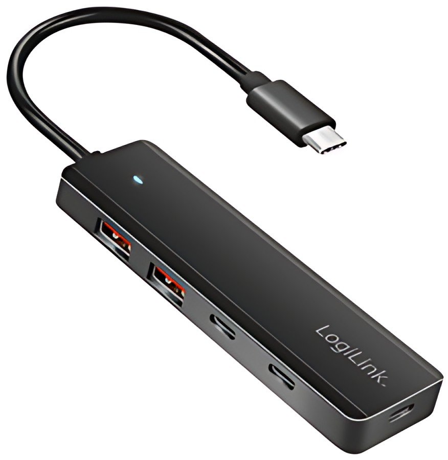 LogiLink Hub USB 3.2 Ultra Slim, 4 ports, 2x USB-A, 2x USB-C