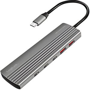 Hub ultra-mince LogiLink USB 3.2, 10 ports, 2x USB-A, 8x USB-C