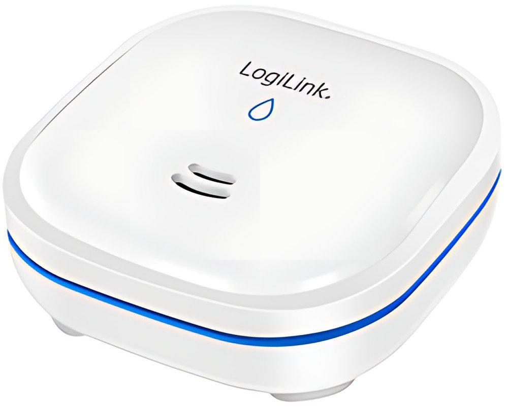 LogiLink Détecteur de fuite d'eau, alarme: env. 85 dB, blanc