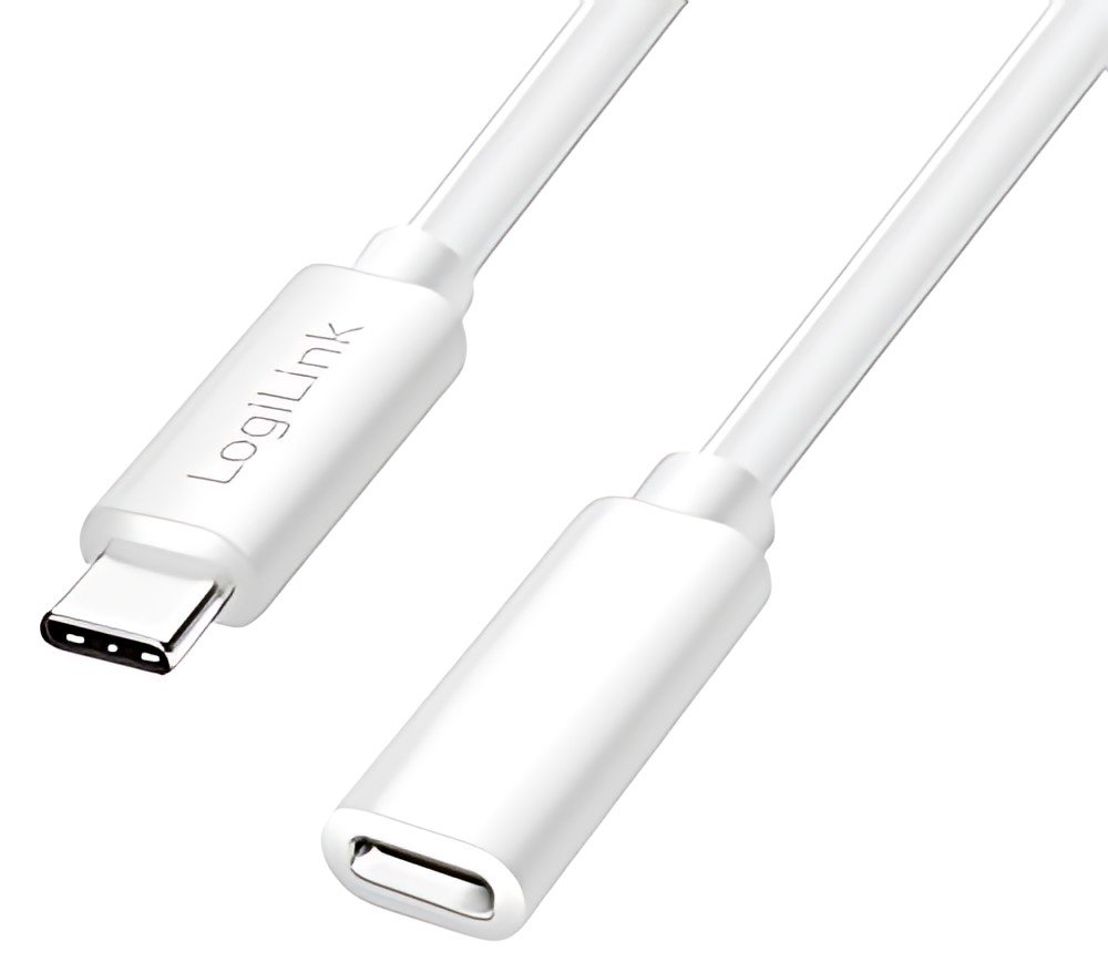 LogiLink Rallonge USB 2.0, 2 m, blanc