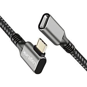 LogiLink Rallonge USB 3.2 Gen1, boîtier alu, 2 m, noir/gris