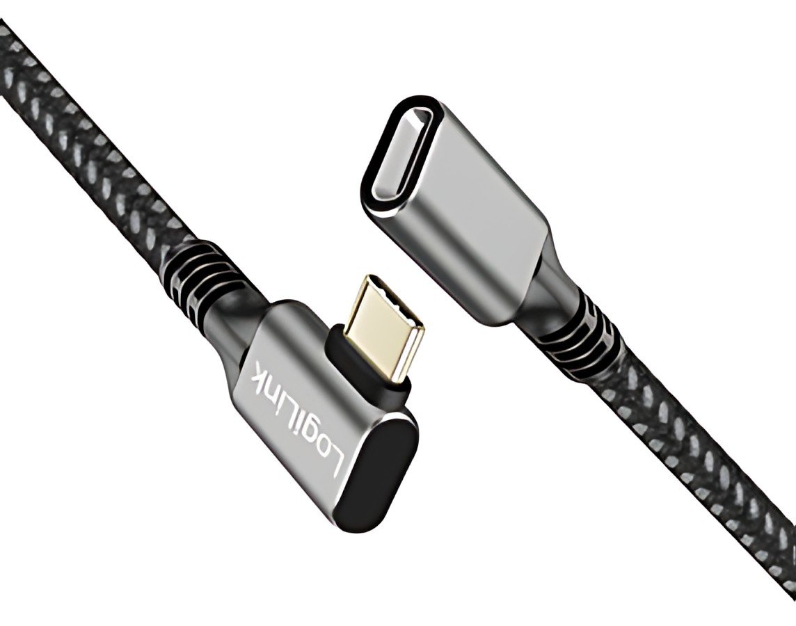 LogiLink Rallonge USB 3.2 Gen1, boîtier alu, 2 m, noir/gris