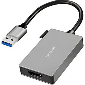LogiLink Adaptateur vidéo USB 3.0 - HDMI Vidéo, gris