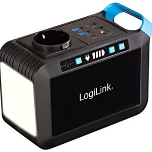 LogiLink Station de charge mobile, 80 watts, noir