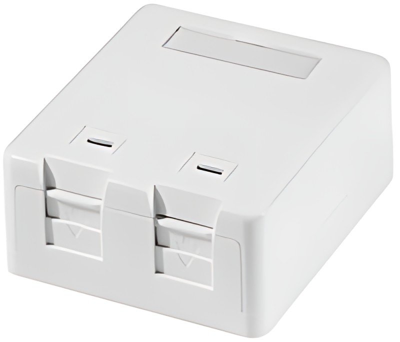 LogiLink Boîtier en saillie pour modules Keystone, 1 port