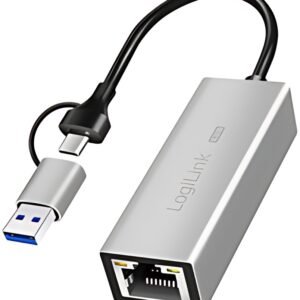 LogiLink Adaptateur réseau Ethernet USB vers RJ45, gris