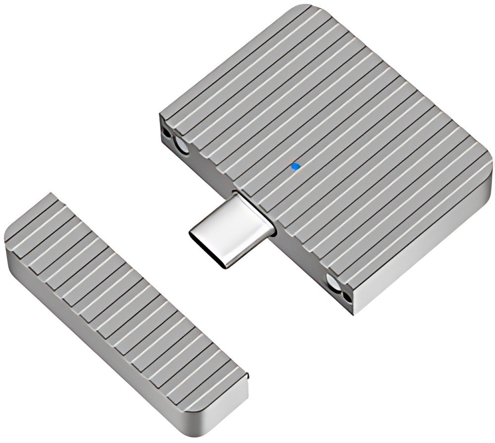 LogiLink Boîtier SSD externe, USB-C - PCIe NVMe, argent