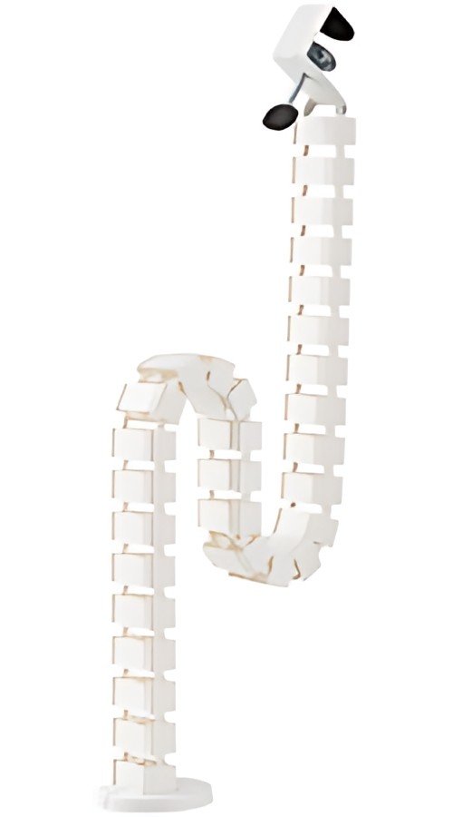 Goulotte de câble LogiLink avec pince de table et amp; Support, blanc