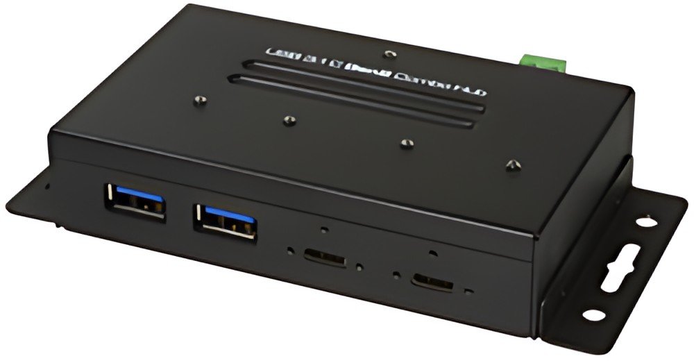 LogiLink Hub combo industriel USB 3.2 (Gen2), 4 ports, noir