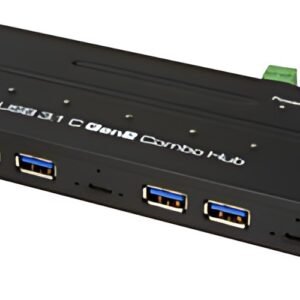 LogiLink Hub combo industriel USB 3.2 (Gen2), 7 ports, noir