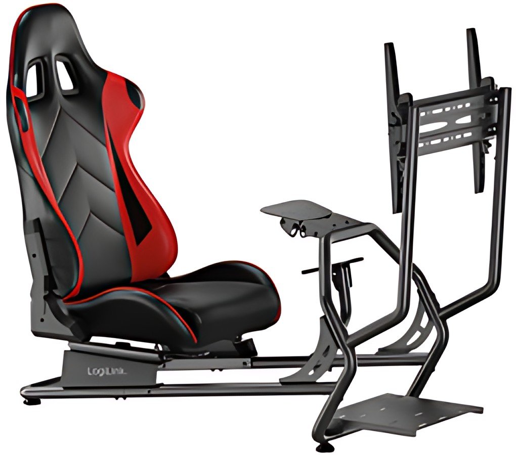 LogiLink Racing Simulator Cockpit avec support de moniteur