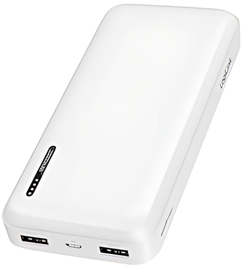 LogiLink Powerbank 20.000 mAh, 2x USB-A, 1x USB-C, weiß