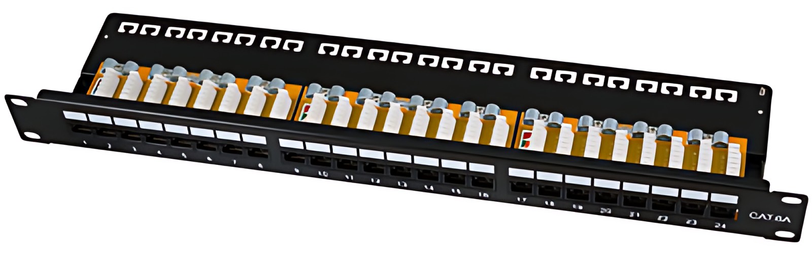 LogiLink Panneau de brassage Keystone 19" cat.6A, non blindé