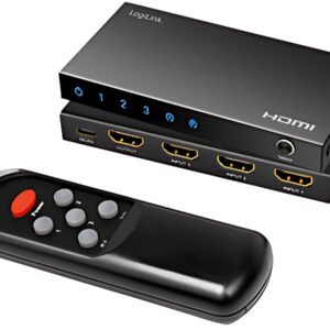 LogiLink Commutateur HDMI 4K/60Hz, 3 ports, noir