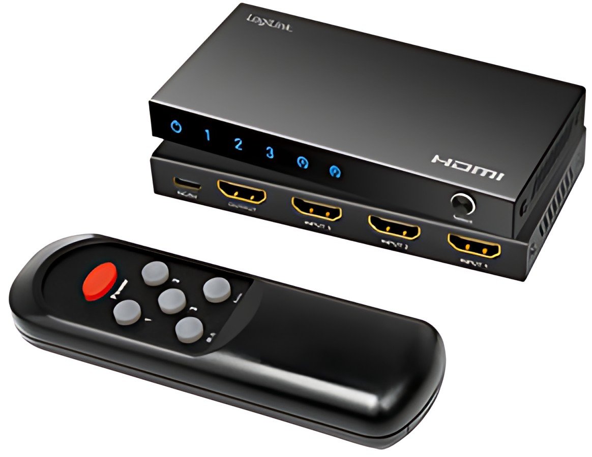 LogiLink Commutateur HDMI 4K/60Hz, 3 ports, noir