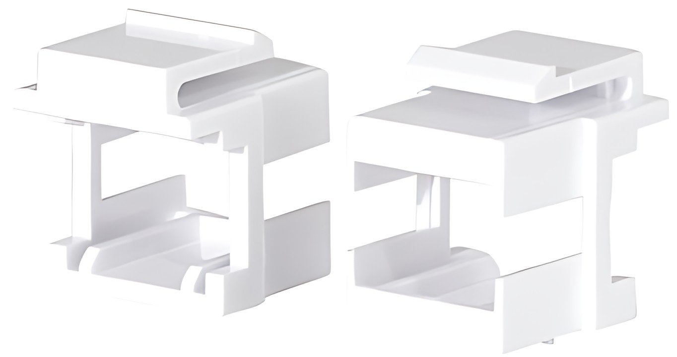 LogiLink Jeu de supports Keystone, plastique ABS, blanc