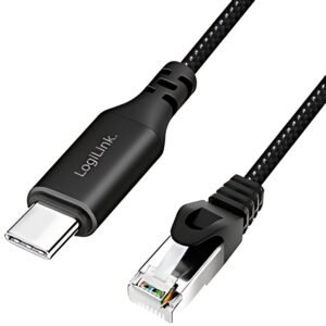 LogiLink Câble Ethernet USB 3.2, USB-C - RJ45, 5 m