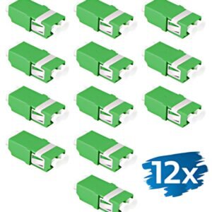 LogiLink Set de coupleurs fibre optique, sans bride, vert