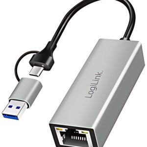 LogiLink USB-C - Adaptateur Gigabit Ethernet, gris