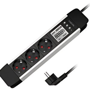 Multiprise LogiLink avec écran LCD, 3 voies