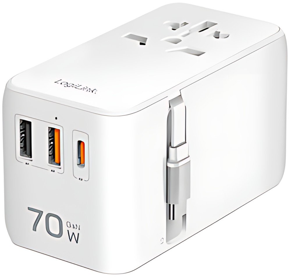 Adaptateur de voyage universel LogiLink (EU/AUS/US/UK), 70 watts