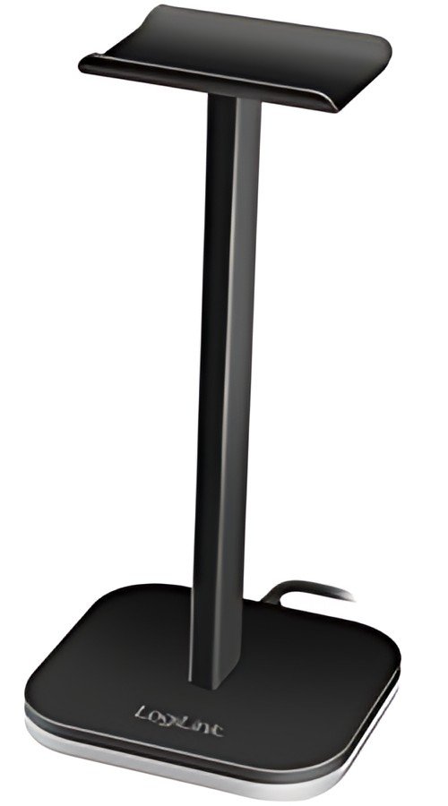 LogiLink, Support pour casque audio, avec lumière RVB, noir