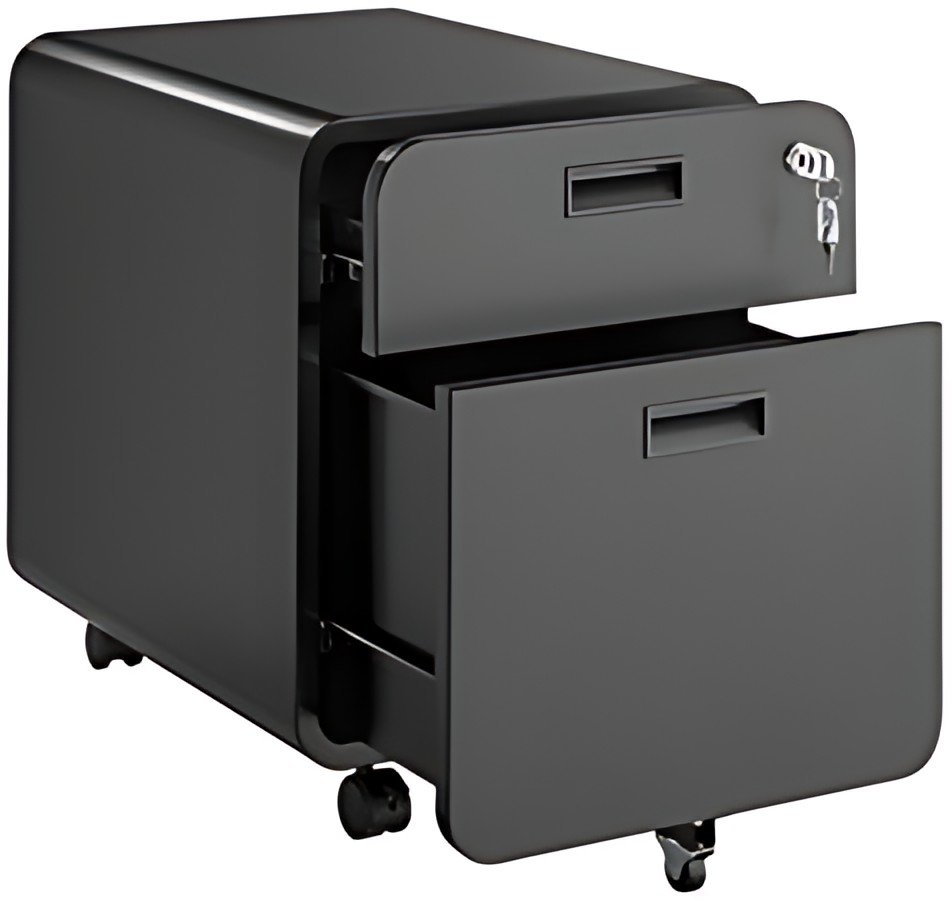 LogiLink Caisson mobile, 2 tiroirs, noir