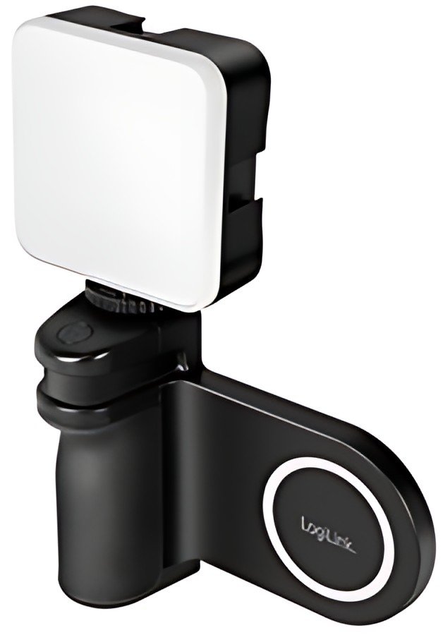 LogiLink Poignée magnétique pour smartphone avec lampe LED