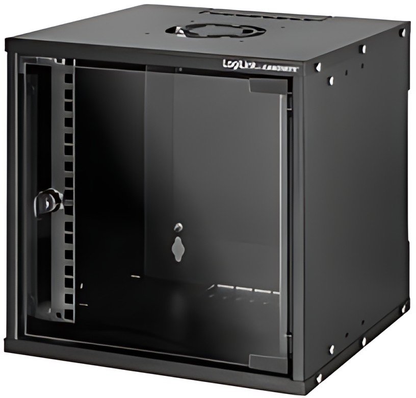 LogiLink Coffret mural 10" SoHo, monté, 4 U, noir
