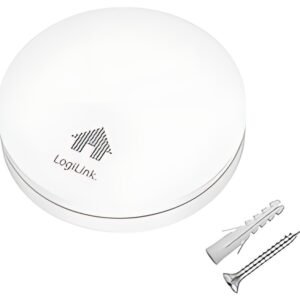 LogiLink Détecteur de fumée, extra plat, 85 db, blanc