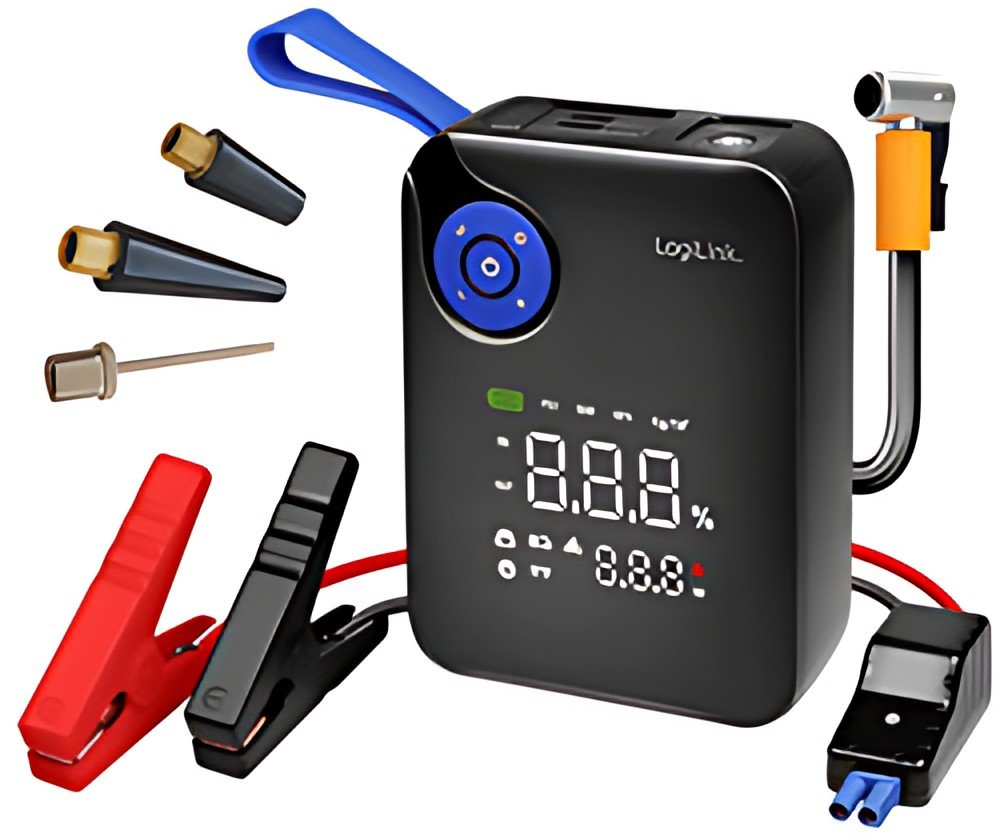 LogiLink Booster de démarrage 4-in-1, 7.200 mAh, noir
