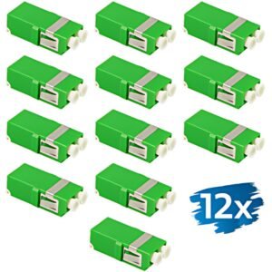 LogiLink Set de coupleurs fibres optiques, sans bride, vert