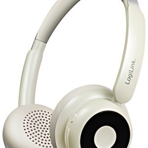 LogiLink Casque audio BT 6.0 AuraSolo, bluetooth, beige