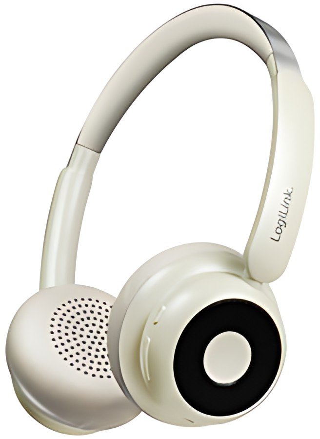 LogiLink Casque audio BT 6.0 AuraSolo, bluetooth, beige