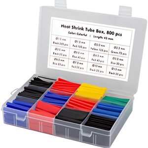 LogiLink Set de gaines thermorétractables, 800 pièces