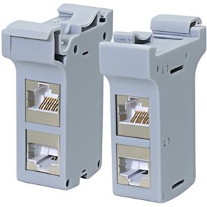 LogiLink Adaptateur pour rail DIN avec 2 coupleurs cat.6A